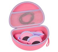 Custodia per cuffie Riwbox CT-7 rosa/per Jack CT-7S Cat verde 3,5 mm/per iClever IC-HS01/per Picun/per FosPower Bluetooth Wireless Over-Ear Cuffie Auricolari, Rosa Rosso