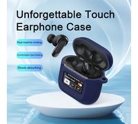 Custodia per cuffie SUSUchens antiurto, completamente antigraffio, in silicone con gancio, compatibile con JBL Tour Pro2, bianca.