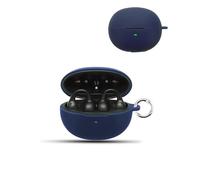 Custodia per cuffie wireless Baseus Inspire XC1, morbida custodia protettiva in silicone, delicata sulla pelle, con fibbia rotonda, protezione completa, blu