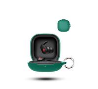 Custodia per cuffie wireless PowerBeats Fit, in morbido silicone, delicata sulla pelle, con moschettone, protezione completa, verde