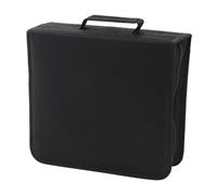 Custodia per dischi 256/384 Capacità VCD Portafoglio Protettivo Organizzazione Titolare Libretto Album Box Raccoglitore di Ricambio Disco Portatile per Viaggi, Nero , 384 pieces