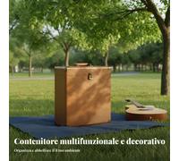 Custodia per Dischi in Vinile Grande Capacità Valigetta Porta Vinili Portatile