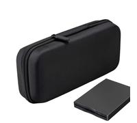 Custodia Per Disco Rigido Portatile - Custodia Per Scheda di Memoria | Scatola Di Trasporto Da Viaggio A Prova Degli Urti, Altoparlante Cilindrico Leggero Con Borsa Elettronico Portatile Regolabile