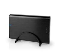N HDDE35410BK - Alloggiamento per disco rigido, USB-A/USB-C, alluminio, 3,5''