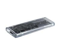 Custodia per disco Soild Custodia trasparente PC Enclosure 5/10Gbps Trasferimento veloce per una portabilità ottimizzata Custodia trasparente per PC Scatola antiurto per disco rigido
