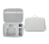 Custodia per DJI Avata 360 e RC2, custodia impermeabile con tracolla regolabile, PU EVA, antiurto, leggera, molto spazio per accessori da viaggio, nero, grigio, 37 x 26 x 14 cm