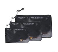 Custodia per documenti resistente al fuoco, con esterno impermeabile e strato in tessuto di vetro di silice ignifugo, per passaporti e documenti (29 x 20 cm)