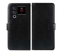 Custodia per Doogee Blade 10 Power (6.56"), Custodia a Portafoglio in Pelle pu con Morbida Cover Posteriore in TPU,Custodia Protettiva Antigraffio e Anticollisione Protezione Totale del Corpo - Black