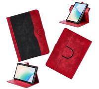 Custodia per Doogee T10 Pro 10.1-pollici Tablet Cover Custodia Case Rotazione a 360 gradi Angeli Multi-Viewing Custodia in pelle PU Stand Folio Rosso