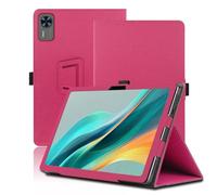 Custodia per DOOGEE T36 12 Pollici, Cover Tablet DOOGEE T36, Copertura Protettiva Pieghevole con Supporto per Matita e Cinturino da Polso, Protezione Completa. (Rosso)