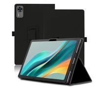 Custodia per DOOGEE T36 12 Pollici, Cover Tablet DOOGEE T36, Copertura Protettiva Pieghevole con Supporto per Matita e Cinturino da Polso, Protezione Completa. (Nero)