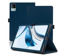 Custodia per DOOGEE T40 11 Pollici, Cover Tablet DOOGEE T40, Copertura Protettiva Pieghevole con Supporto per Matita e Cinturino da Polso, Protezione Completa. (Blu)