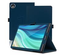 Custodia per DOOGEE T40 Pro 12 Pollici, Cover Tablet DOOGEE T40 Pro, Copertura Protettiva Pieghevole con Supporto per Matita e Cinturino da Polso, Protezione Completa. (Blu)