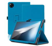 Custodia per DOOGEE Tab A9+ 11 Pollici, Cover Tablet DOOGEE Tab A9 Pro+, Copertura Protettiva Pieghevole con Supporto per Matita e Cinturino da Polso, Protezione Completa. (Azzurro)