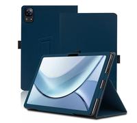 Custodia per DOOGEE Tab E3 11 Pollici, Cover Tablet DOOGEE Tab E3, Copertura Protettiva Pieghevole con Supporto per Matita e Cinturino da Polso, Protezione Completa. (Blu)
