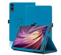 Custodia per DOOGEE Tab E3 Pro 13 Pollici, Cover Tablet DOOGEE Tab E3 Pro, Copertura Protettiva Pieghevole con Supporto per Matita e Cinturino da Polso, Protezione Completa. (Azzurro)