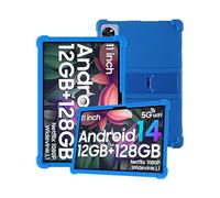 Custodia per DOOGEE U11 2025 da 11 pollici con copertura completa, adatta ai bambini, antiurto, antigraffio, supporto regolabile, copertura in morbido silicone impermeabile, blu