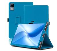 Custodia per DOOGEE U12 12 Pollici, Cover Tablet DOOGEE U12, Copertura Protettiva Pieghevole con Supporto per Matita e Cinturino da Polso, Protezione Completa. (Azzurro)