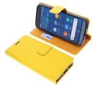 Custodia per Doro 8050 Book-Style Protettiva Cellulare a Libro Cover Giallo