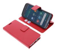 Custodia per Doro 8050 Book-Style Protettiva Cellulare Cover Libro Rosso