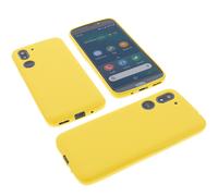 Custodia per Doro 8050 Borsa Protettiva Cellulare TPU Morbida Copertura Giallo
