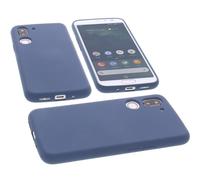 Custodia per Doro 8080 Custodia Silicone TPU Protezione Tagua Opaco Morbido Blu