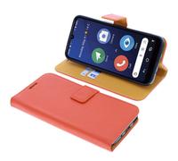 Custodia per Doro 8200/8210 Book-Style Protettiva Cellulare a Libro Arancione