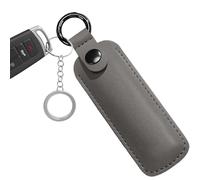 Custodia per drive, custodia portatile per il trasporto, supporto USB in pelle con portachiavi per proprietari di auto, scatola di protezione per unità, organizzazione di viaggi e ufficio, accessorio