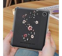 Custodia per eBook con immagine di un fiore intrecciato a una croce, realizzata in materiale TPU, adatta per Kobo Clara Color/BW 2024, Kobo Clara 2E, Kobo Libra Color 2024, Kobo Libra 2, Kindle Paperw