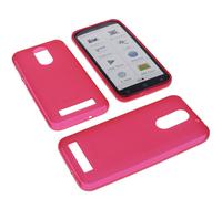 Custodia per Emporia Smart 4 Borsa Protettiva Cellulare TPU IN Gomma Rossa