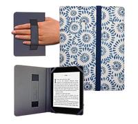 Custodia per eReader eBook da 6 pollici, Kobo, Woxter, Tagus, BQ, Energy, SPC, Inves, Papyre, Wolder, Nolim, universale, elastica (Mandala)