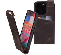 Custodia per Fairphone 6 Flip Vera Pelle Cover Protettiva Case Marrone Retrò