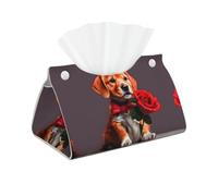Custodia per fazzoletti lunga Gentleman-Like Dog - Impermeabile, leggera e pieghevole con apertura a due pulsanti per un comodo utilizzo