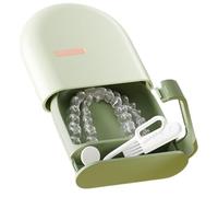 Custodia per fermi - Supporto per fermo | Custodia protettiva rimovibile per protesi dentarie con fori di ventilazione - Scatola portaoggetti portatile per bretelle, astucci di ritenzione, Verde