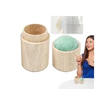 Custodia per ferri - Organizer per artigianato in legno, compatto | Lid -Box - Contenitore per utensili ad aghi, trapunte e aggiornamento - Cuciture per hobby - Stazione artigianale per viaggi a casa