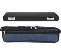Custodia per flauto a 16 fori, custodia universale per flauto con pelle artificiale, interno spesso blu reale per protezione, include borsa in tessuto Oxford traspirante per musica I Design pratico