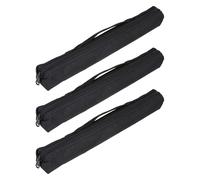 Custodia per flauto verticale da 3 pezzi, , nera, con chiusura a