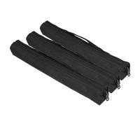 Custodia per flauto verticale da 3 pezzi, , nera, con chiusura a