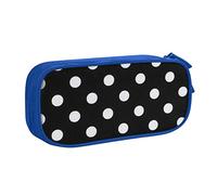 Custodia per forniture per ufficio scolastico in bianco e nero Big Dot Custodia per penne di grande capacità Astuccio per matite di grande capacità per studenti Custodia di cancelleria Scatola di