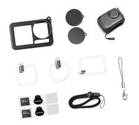 Custodia Per Fotocamera A Prova Shock Con Pellicola In Vetro Durezza 9H E Coperture La Polvere Set Completo Azione 5pro Action Camera Silicone Protective Case