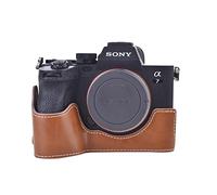 Custodia per fotocamera A7M4/α7IV, Muziri KINOKOO in pelle con fondo compatibile con fotocamera Sony Alpha7IV /ILCE-7M4 /A7M4 /α7IV, Marrone, Beauty Case