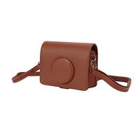 Custodia per Fotocamera Borsa Protettiva Tracolla in Pelle PU Moda Fuji Aspetto Elegante Uso Interno Ed Esterno (Marrone)