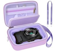 Custodia per fotocamera digitale Canon PowerShot SX740/SX720/G7X Mark III/Mark II/4K, con divisore imbottito, può contenere schede SD, tasca in rete per cavo USB, accessori, rosa (solo scatola)