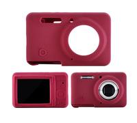 Custodia per fotocamera digitale Kodak PIXPRO FZ55, custodia protettiva in morbido silicone per PIXPRO FZ55, resistente alle cadute, ultra leggera, antigraffio, per viaggi, attività all'aperto (rosso)
