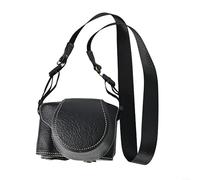 Custodia per fotocamera FujiFilm X-M5, realizzata con materiale PU di lunga durata, protezione completa, fodera in morbido pile e pratica porta batteria inferiore (nero)