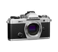 Custodia per fotocamera ibrida OM SYSTEM OM-3 argento retro