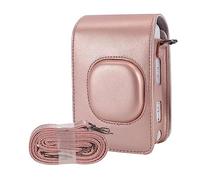 Custodia per fotocamera in PU morbida retrò per Instax Mini LiPlay Mini, impermeabile, antiurto, custodia per fotocamera, Oro rosa, Retro morbido PU fotocamera custodia per Instax Mini LiPlay Mini