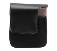 Custodia per Fotocamera per Mini90 Resistente Cinturino Regolabile in Pelle PU Chiusura Magnetica per Uso Occasionale 11x12x7 Cm (BLACK)