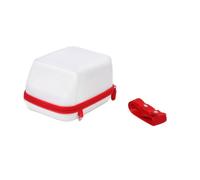 Custodia per fotocamera resistente ai graffi e agli urti, guscio rigido in EVA con struttura in tessuto, custodia universale per fotocamere istantanee, bianco, E