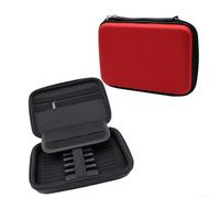 Custodia per freccette in EVA con protezione rigida, organizer per 6 freccette in acciaio/punta morbida, alberi, alette e accessori, custodia portatile con manico per il trasporto da viaggio